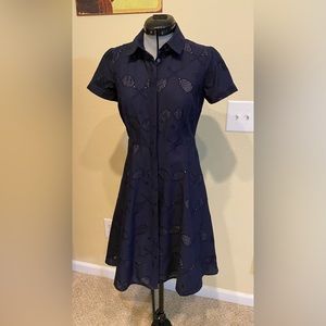 Ann Taylor Eyelet Tennis Racket Dress w/Pockets